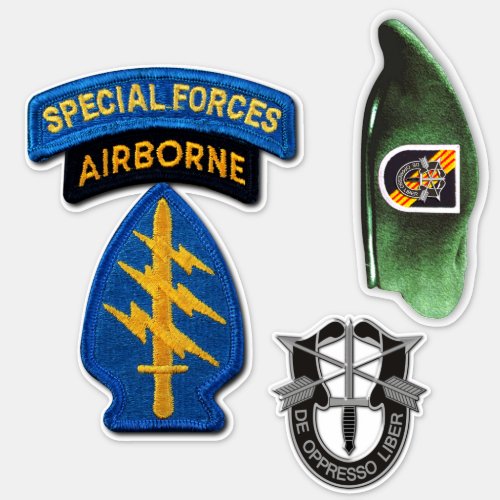 Army 5th Special Forces Group Green Berets contour Sticker