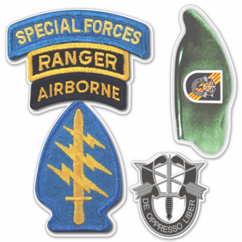 Army 5th Special Forces Group Green Berets contour Sticker