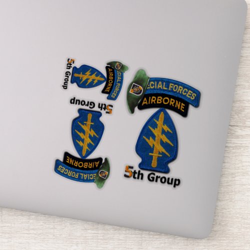 Army 5th Special Forces Group SFG contour stickers
