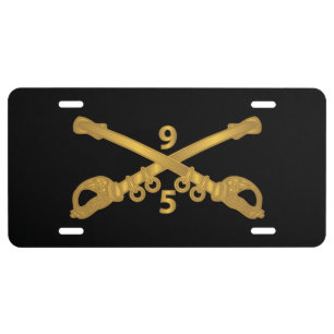 Army - 5th Squadron, 9th Cavalry Branch wo Txt License Plate