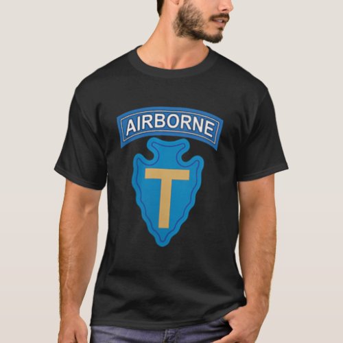 Army 71st Airborne Brigade Military Veteran Patch T_Shirt