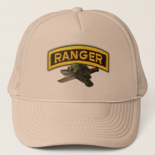 Army 75th Ranger Regiment Airborne Rangers Vets Trucker Hat