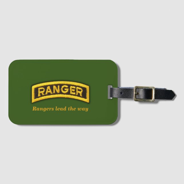 Army 75th Ranger Regiment Luggage Tag (Front Horizontal)