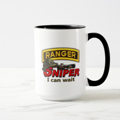 Army 75th Ranger Regiment Recon LRRP LURPS Sniper Mug