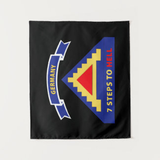 Army - 7th United States Army w 7 Steps Hell w Sc Tapestry