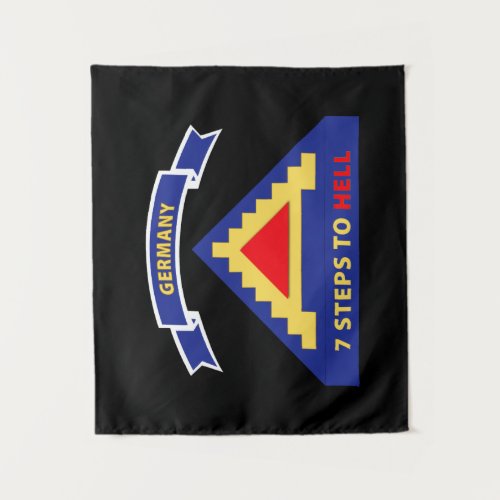 Army _ 7th United States Army  w 7 Steps Hell w Sc Tapestry