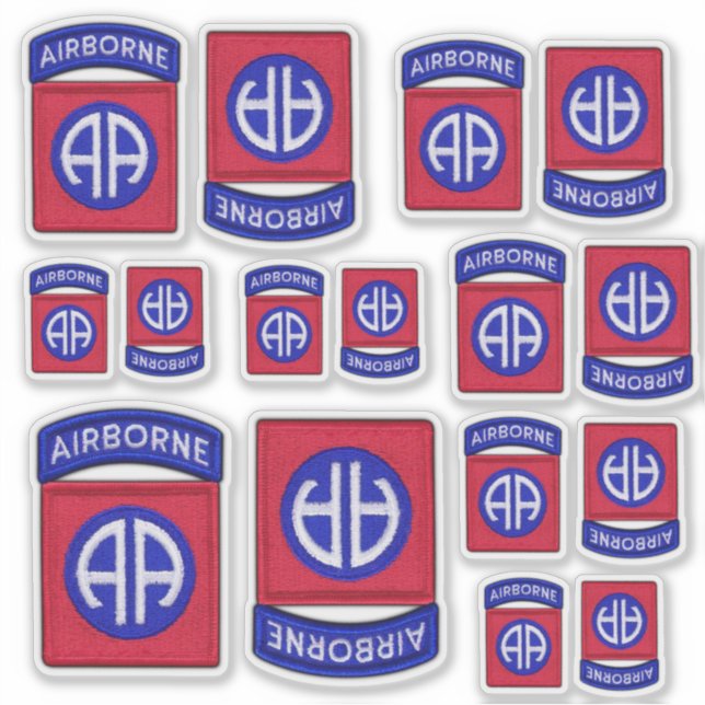 Army 82nd ABN Airborne Division Fort Bragg Contour Sticker (Front)