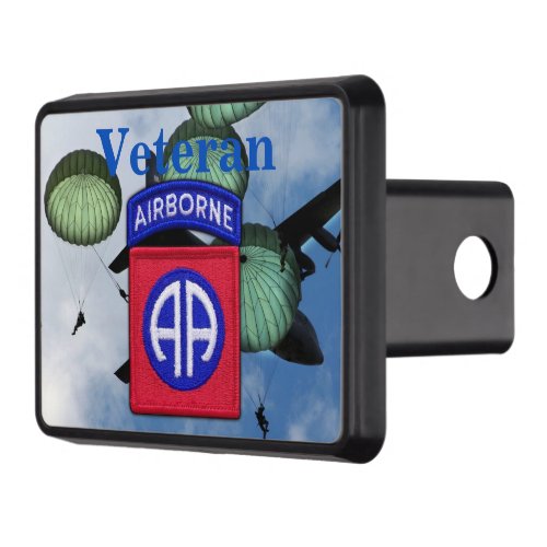Army 82nd ABN DIV Airborne Veterans Vets Hitch Cover