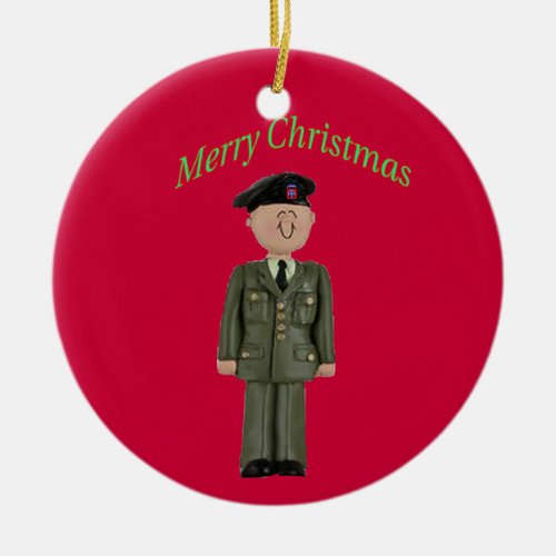 Army 82nd Airborne Division Ceramic Ornament