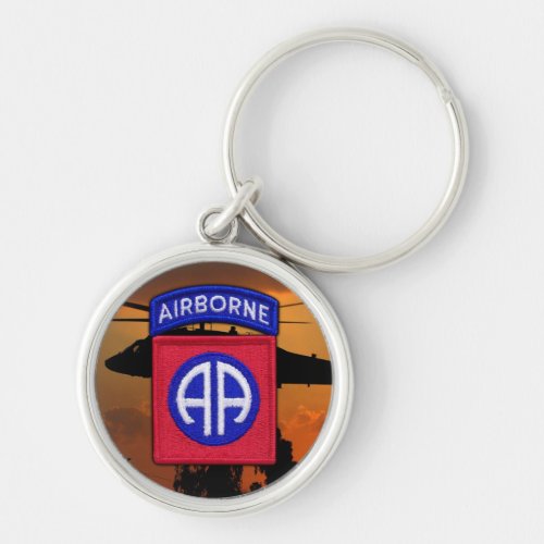 Army 82nd Airborne Division Veterans Vets Patch Keychain