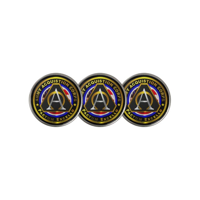Army Acquisition Corps   Golf Ball Marker (3 Up)