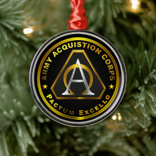 Army Acquisition Corps Metal Ornament