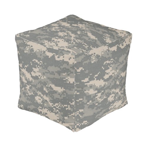 ARMY ACU Camo Stuffed Square Foot Stool Ottoman