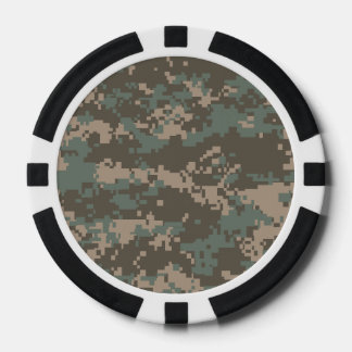 Army ACU Camoflage Poker Chips