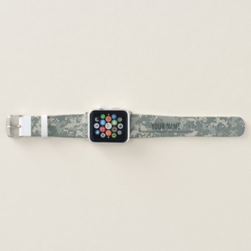 Army ACU Camouflage Customizable Apple Watch Band