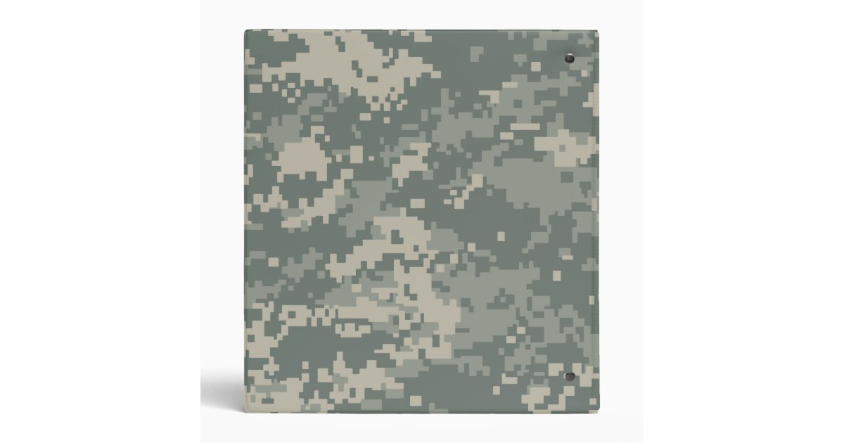 Army ACU Camouflage Customizable Binder | Zazzle