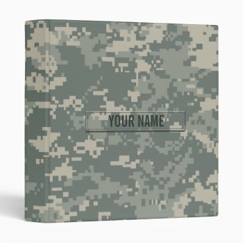 Army Acu Camouflage Customizable Binder by staticnoise at Zazzle
