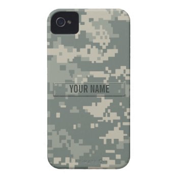 Army Acu Camouflage Customizable Iphone 4 Cover by staticnoise at Zazzle