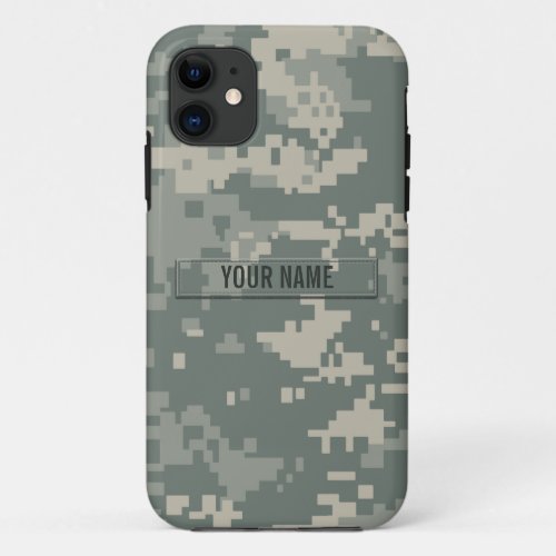 Army ACU Camouflage Customizable iPhone 11 Case
