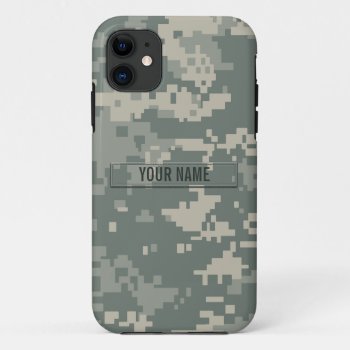 Army Acu Camouflage Customizable Iphone 11 Case by staticnoise at Zazzle