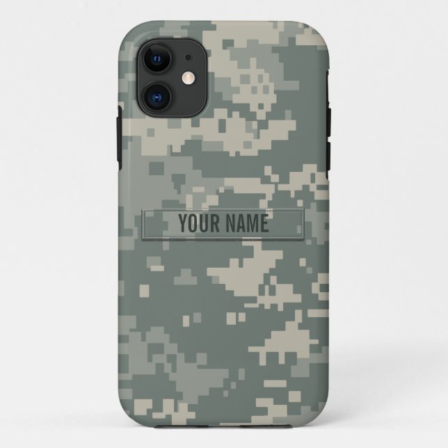 Army ACU Camouflage Customizable Case-Mate iPhone Case (Back)