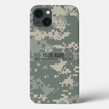 Army Acu Camouflage Customizable Iphone 13 Case by staticnoise at Zazzle