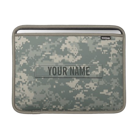 Army Acu Camouflage Customizable Macbook Sleeve