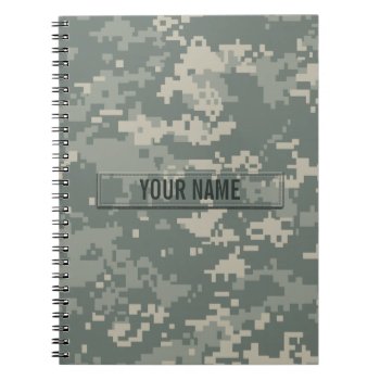 Army Acu Camouflage Customizable Notebook by staticnoise at Zazzle