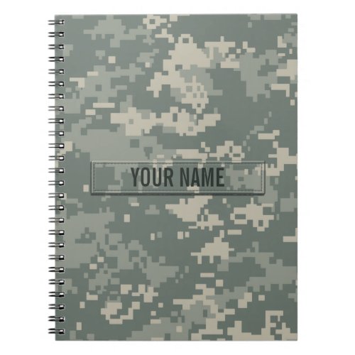 Army ACU Camouflage Customizable Notebook