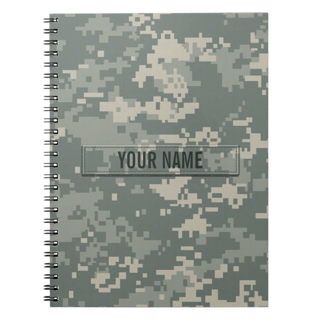 Army ACU Camouflage Customizable Notebook (Front)