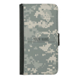 Army ACU Camouflage Customizable Wallet Phone Case For Samsung Galaxy S5