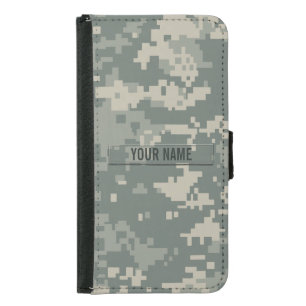 Army ACU Camouflage Customizable Wallet Phone Case For Samsung Galaxy S5