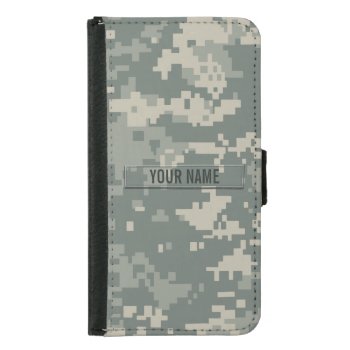 Army Acu Camouflage Customizable Wallet Phone Case For Samsung Galaxy S5 by staticnoise at Zazzle