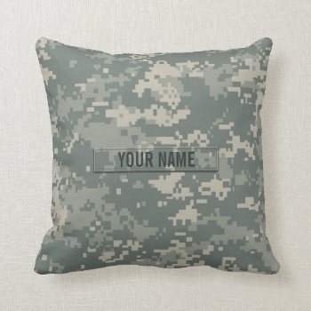 Army Acu Camouflage Customizable Throw Pillow by staticnoise at Zazzle