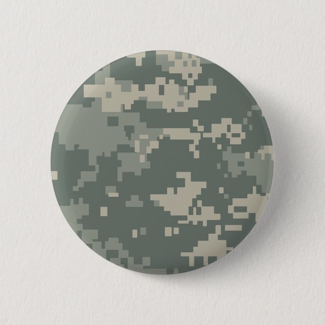 Army ACU Camouflage Pinback Button (Front)