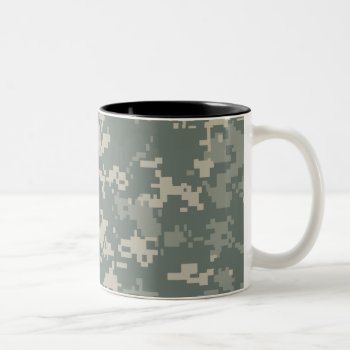 Army Acu Camouflage Two-tone Coffee Mug by staticnoise at Zazzle