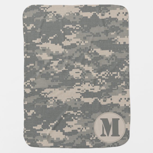 ARMY ACU Digital Camo Camouflage Baby Blanket (Front)