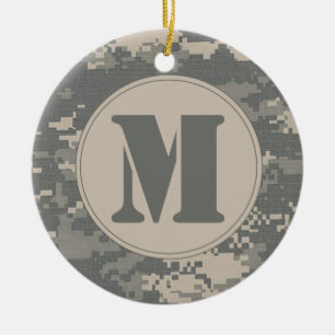 ARMY ACU Digital Camo Camouflage Pattern Ornament