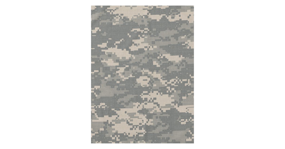 ARMY ACU Digital Camo Camouflage Table Cloth | Zazzle