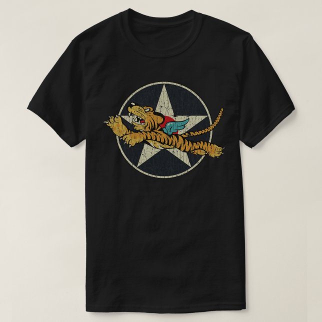 Army Air Corps Flying Tigers AVG 1941  T-Shirt (Design Front)