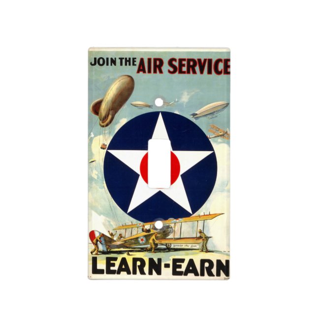 Army Air Corps light switch Cover (Front)