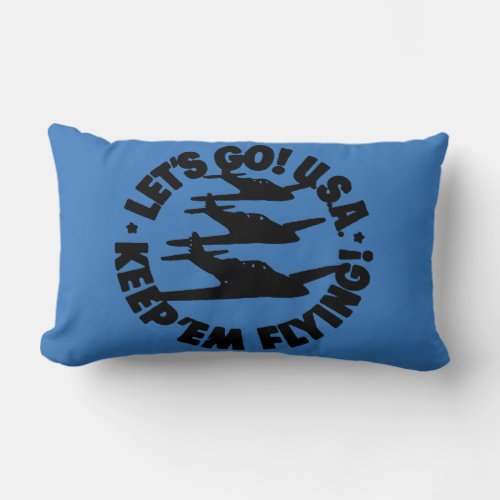 Army Air Corps Poster 1941 Lumbar Pillow