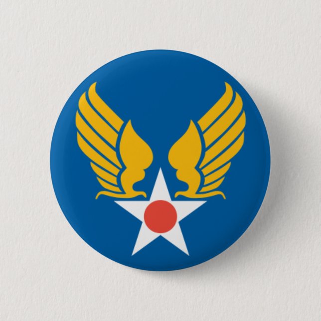 Army Air Corps Shield Button (Front)