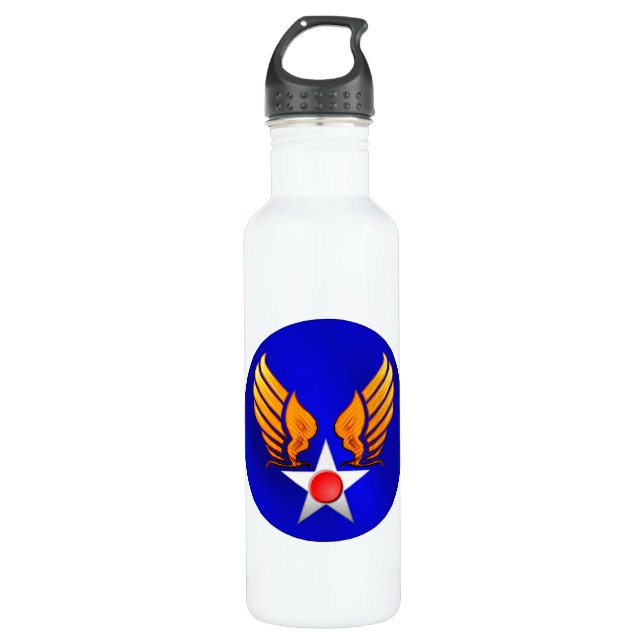 Army Air Corps Stainless Steel Water Bottle (Front)