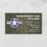 Army Air Corps Vintage Business Card