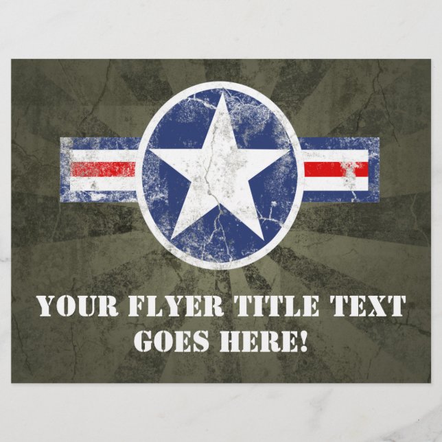 Army Air Corps Vintage Flyer (Front)