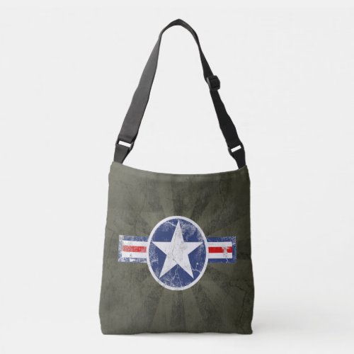 Army Air Corps Vintage Star Patriotic Crossbody Bag
