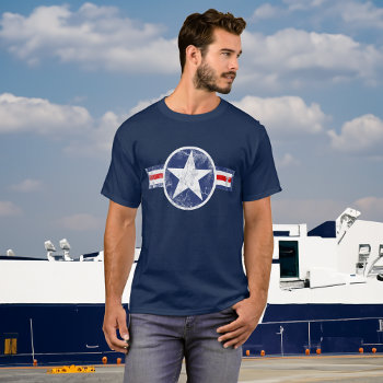 Army Air Corps Vintage Star Patriotic T-shirt by cutencomfy at Zazzle