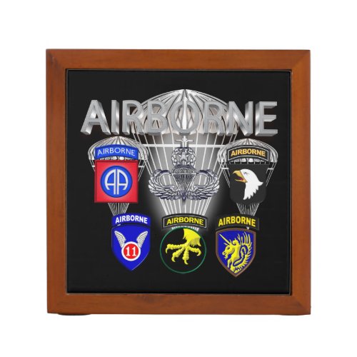 Army Airborne Corps and Divisions Past and Present Desk Organizer