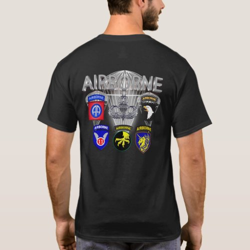 Army Airborne Divisions Past and Present T_Shirt
